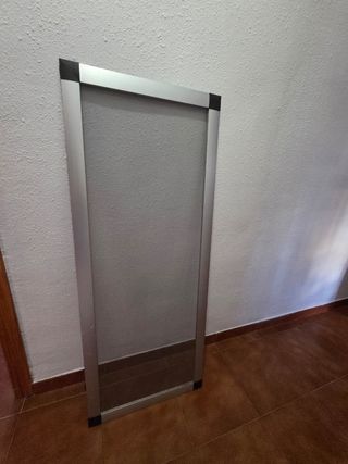 4 Mosquiteras correderas aluminio 135x107cm 