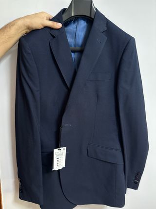 Traje chaqueta azul Cortefiel nuevo