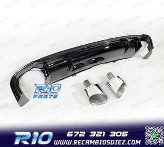 DIFUSOR AUDI A5 SPORTBACK S LINE 17- LOOK RS5 + COLAS ESC