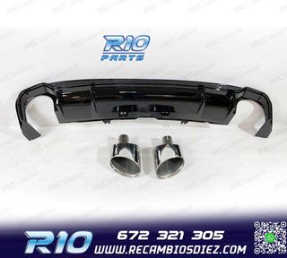 DIFUSOR AUDI A5 SPORTBACK S LINE 17- LOOK RS5 + COLAS ESC