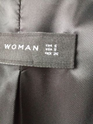Chaqueta americana Zara rayas blanco y negro