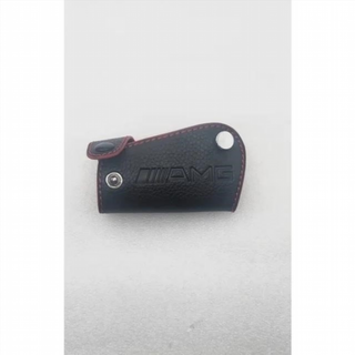 FUNDA LLAVE CUERO borde rojo MERCEDES AMG R.1287