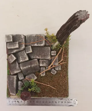 Base diorama para figuras