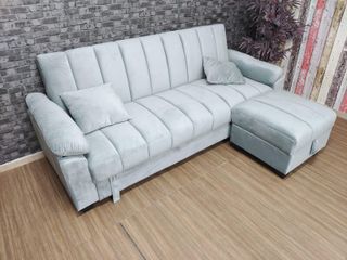 SofA Yadhi - Cama con Puff iNCLUIDO- Almacenaje y Comodidad
