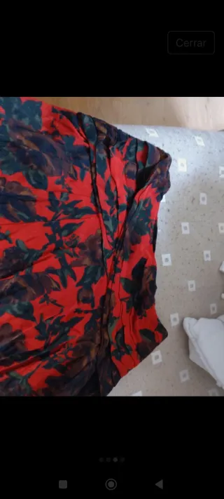 Falda pantalón Zara floral