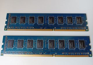 2 Pezzi- Elpida 2 GB 2Rx8 PC3-8500U DDR3 1066 MHZ