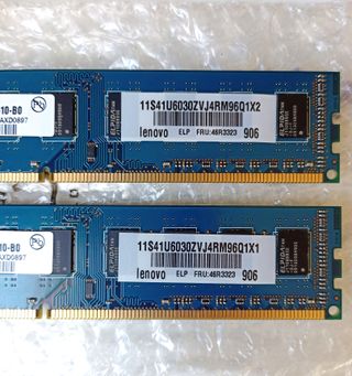 2 Pezzi- Elpida 2 GB 2Rx8 PC3-8500U DDR3 1066 MHZ