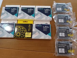 Cartuchos Tinta Brother LCL LC980/LC1100 BK XL