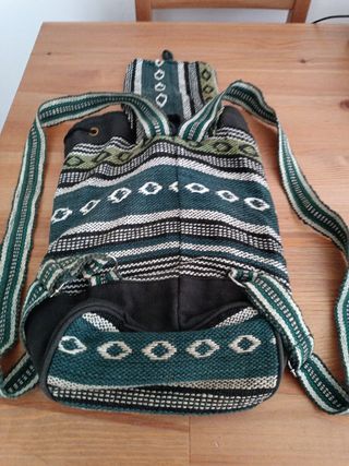 Mochila étnica algodón pequeña