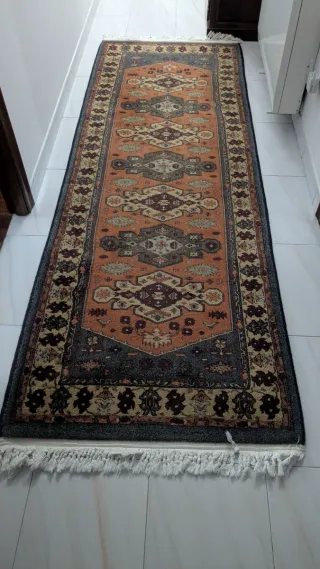 Tappeti da ingresso in pura lana. 87 cm 260 cm (2 unità)