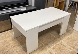 Mesa centro ELISA elevable 100x50cm moderna con almacenamiento