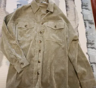 Camisa de pana verde