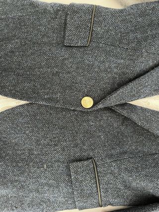 Blazer Lana Zara Azul Marino