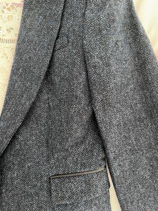 Blazer Lana Zara Azul Marino