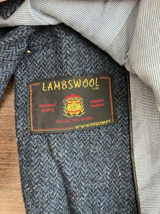 Blazer Lana Zara Azul Marino
