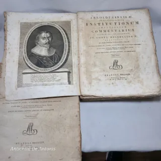 Libri antichi 1825 Arnoldi Vinnii  Institutionum