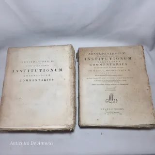 Libri antichi 1825 Arnoldi Vinnii  Institutionum