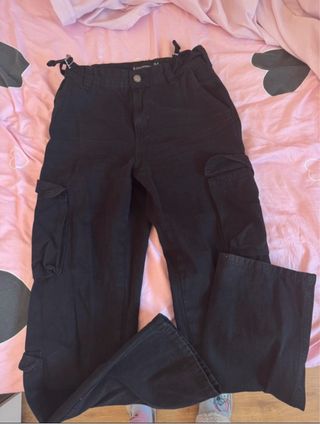 Pantalones Cargo Mujer Negros
