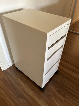 Mueble cajones Alex Ikea blanco