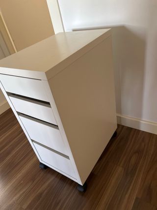 Mueble cajones Alex Ikea blanco