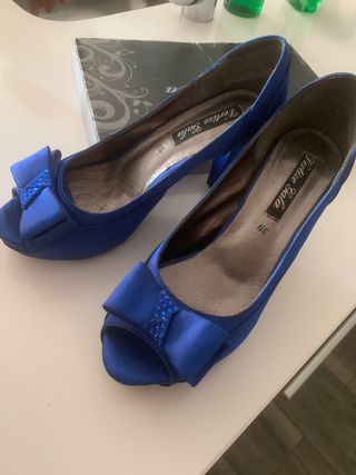 Zapatos de fiesta azul Vertize Gala talla 39
