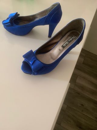 Zapatos de fiesta azul Vertize Gala talla 39