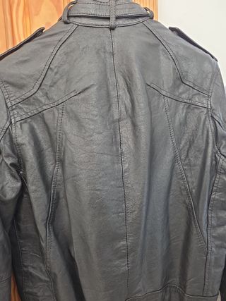 Chaqueta de Piel Jack & Jones Negra