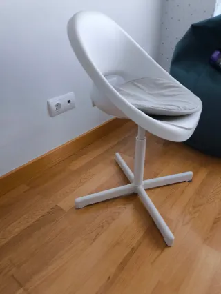 Silla de escritorio infantil blanca