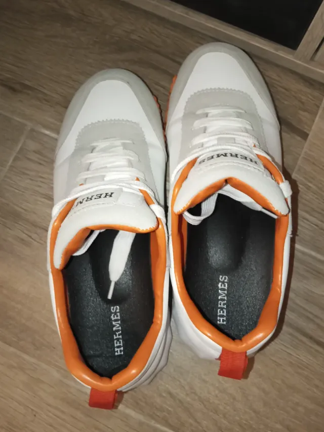 Hermès Zapatillas Blancas Talla 42