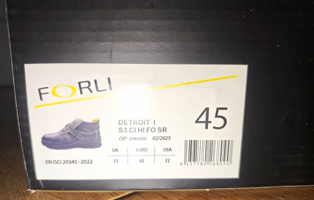Botas de seguridad FORLI nuevas