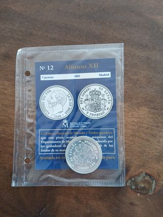 Lote 3 Monedas CarlosII, Juan CarlosI, AlfonsoXII