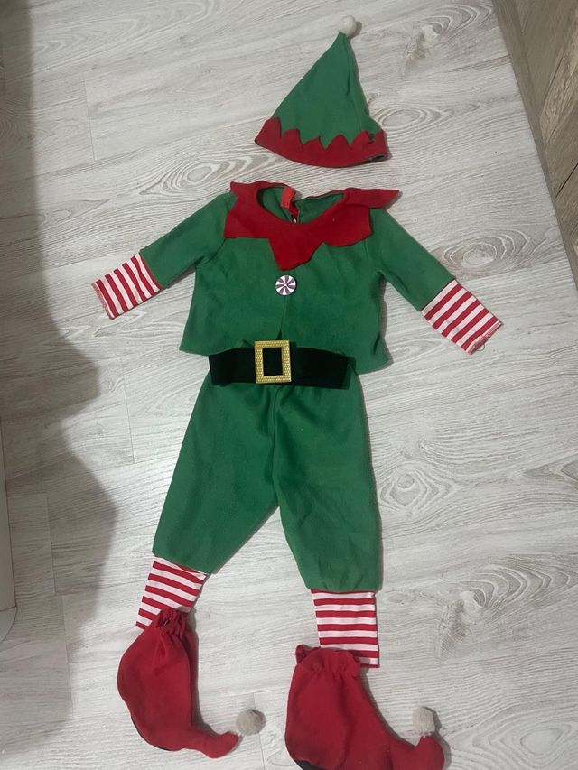 Disfraz Elfo Niño Talla 3-5 años.