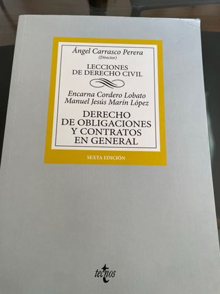 Derecho de obligaciones y contratos en general:...