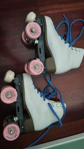 Patines Artísticos Blancos talla 35