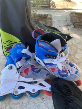 Patines infantiles con protecciones