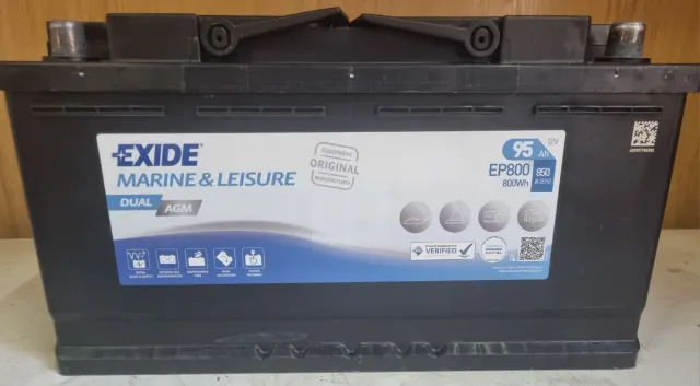 Batería AGM Exide 95Ah Dual AGM