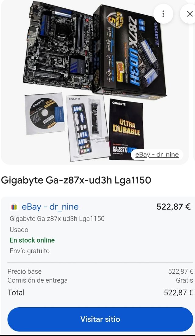 Scheda madre Intel Gigabyte GA-Z87X-UD3H LGA 1150