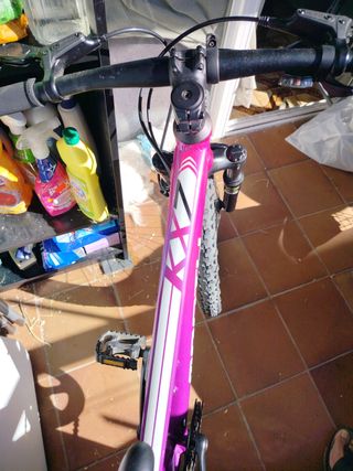 Bicicleta Monty KX7  morada y rosa