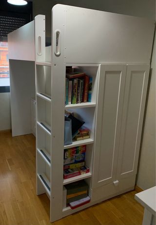 Litera con escritorio IKEA SMASTAD