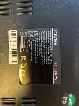 Televisor Inves 40 LED FHD-T2