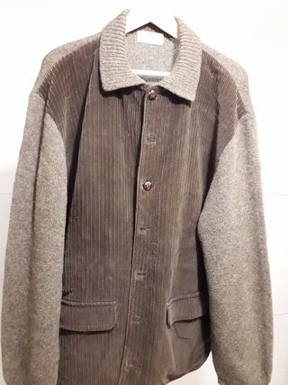 Chaqueta 100% lana, pana 100% algodón MARCA GENFIS