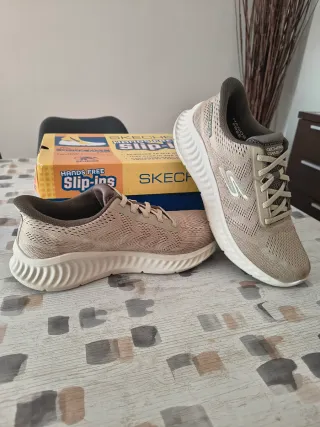 Zapatillas Skechers Talla 42 Beige/Gris