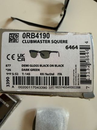 Gafas de sol Ray-Ban Clubmaster Negras