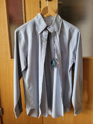 Camisa Brooks Brothers Oxford T.38 Azul