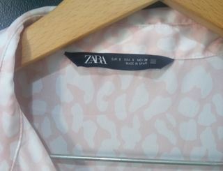 Camisa rosa Zara estampada