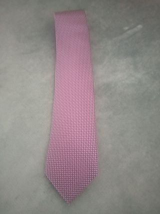 Corbata morada con micro-estampado. Seda 