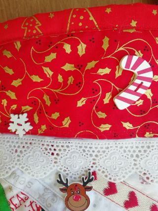 Bota calcetín Navidad de Patchwork