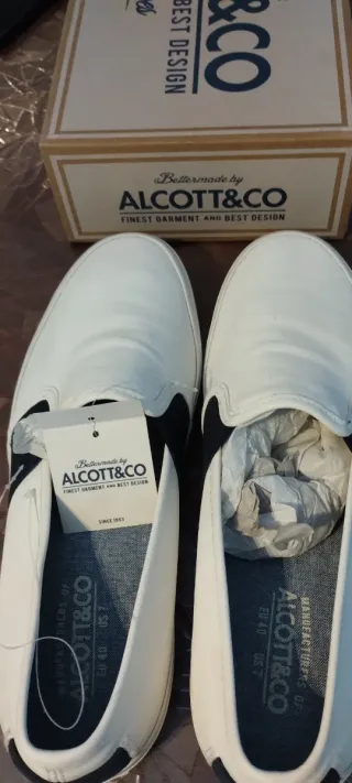 Scarpe uomo ALCOTT&CO bianche taglia 40