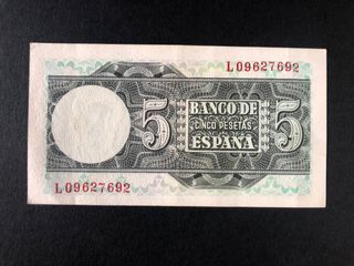 5 Pesetas 1948 Banco de España EBC-