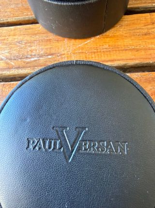 Reloj Paul Versan Correa Piel Marrón y Plata